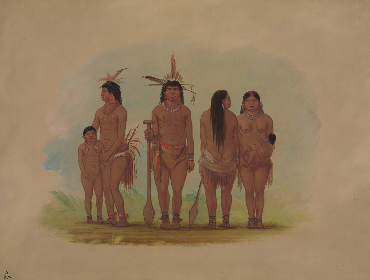 Membres de la tribu Payaguas, 1854-1869 - George Catlin