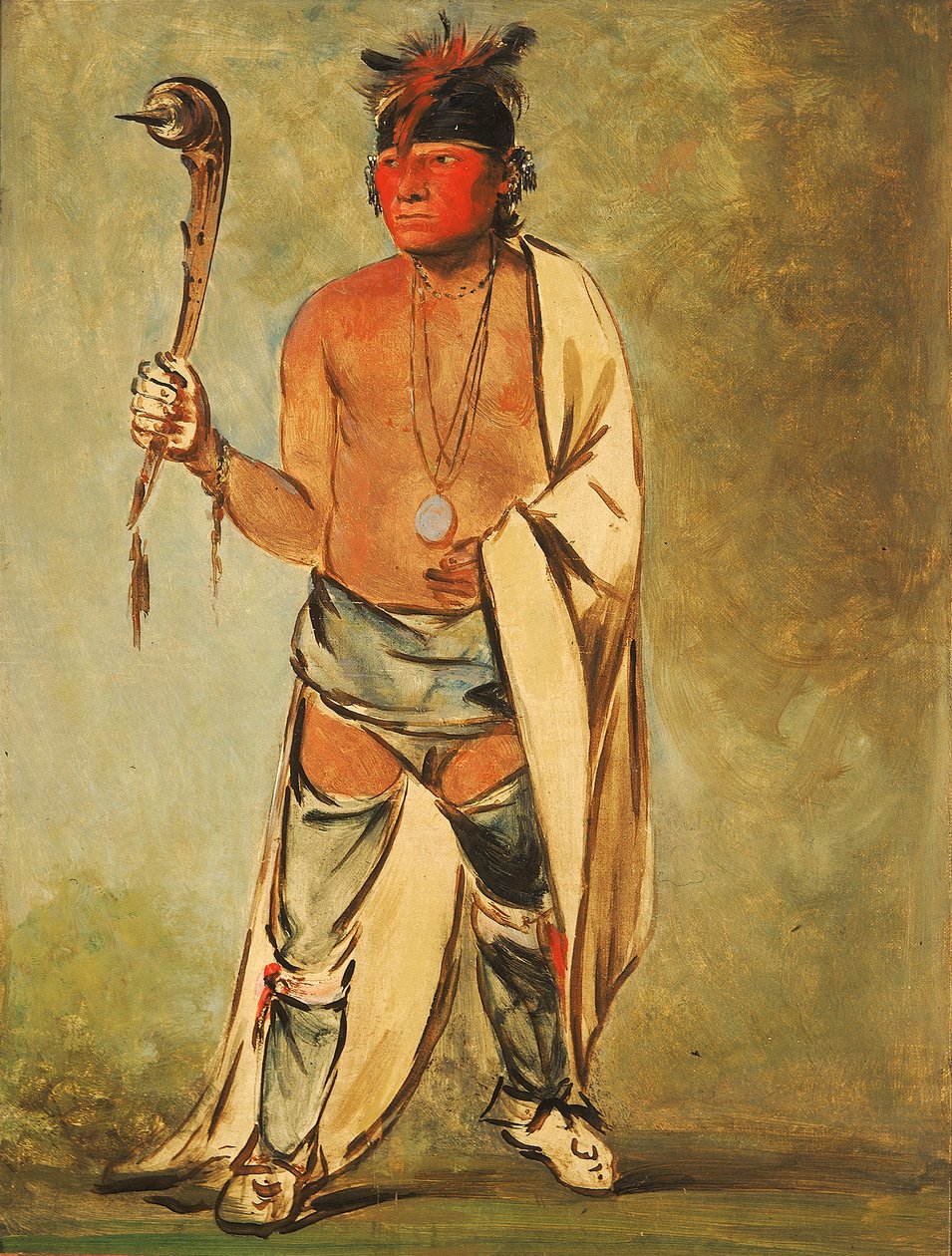 Naugh-háigh-hee-kaw, Celui qui humidifie le bois, 1828 - George Catlin