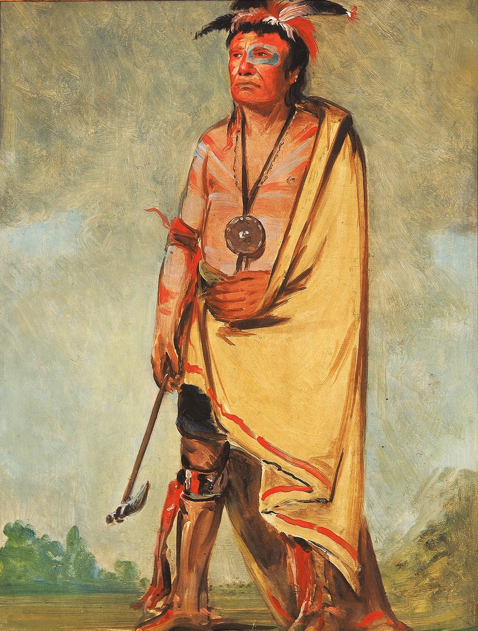 No-ak-chóo-she-kaw, celui qui brise les buissons - George Catlin