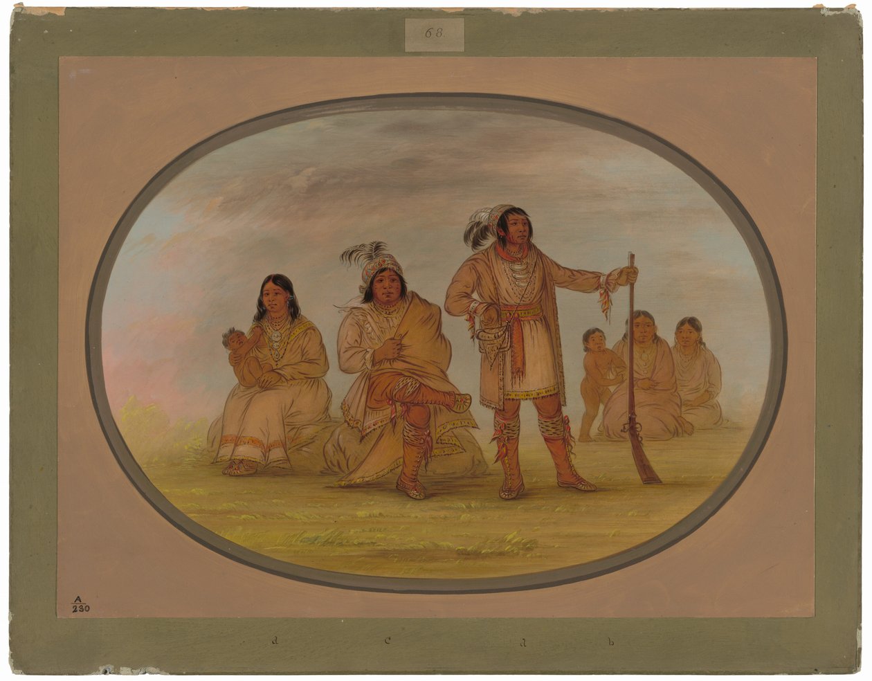 Osceola et quatre Indiens Séminoles - George Catlin