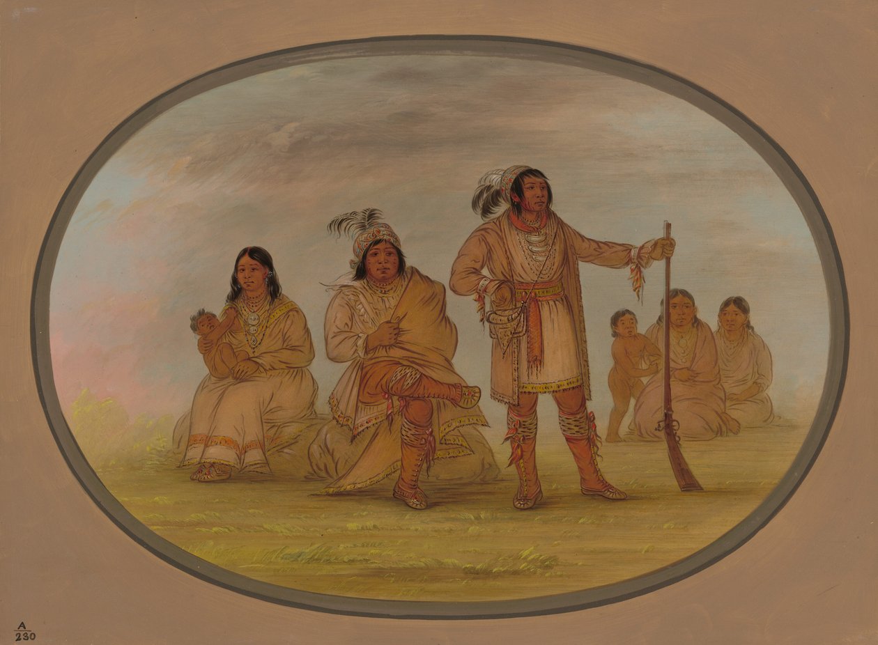 Osceola et quatre Indiens Séminoles, 1861-1869 - George Catlin