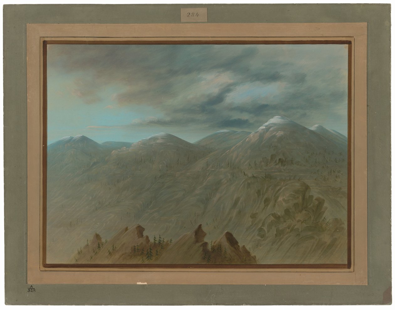 Montagnes de la rivière Salmon - George Catlin