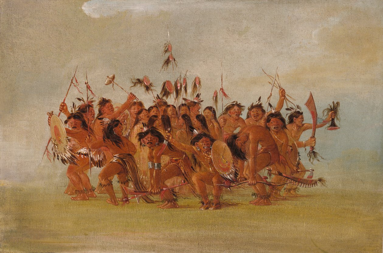 Danse du scalp, embouchure de la rivière Teton, 1835-1837 - George Catlin