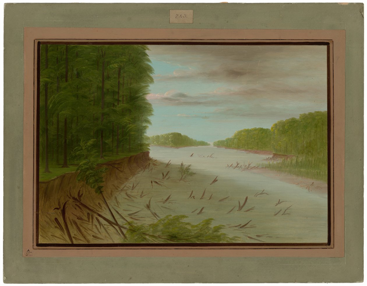 Scène du Mississippi inférieur - George Catlin