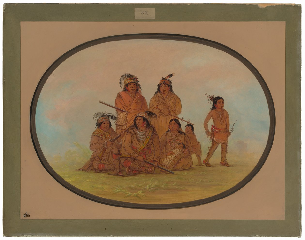 Indiens Séminoles, prisonniers au Fort Moultrie - George Catlin