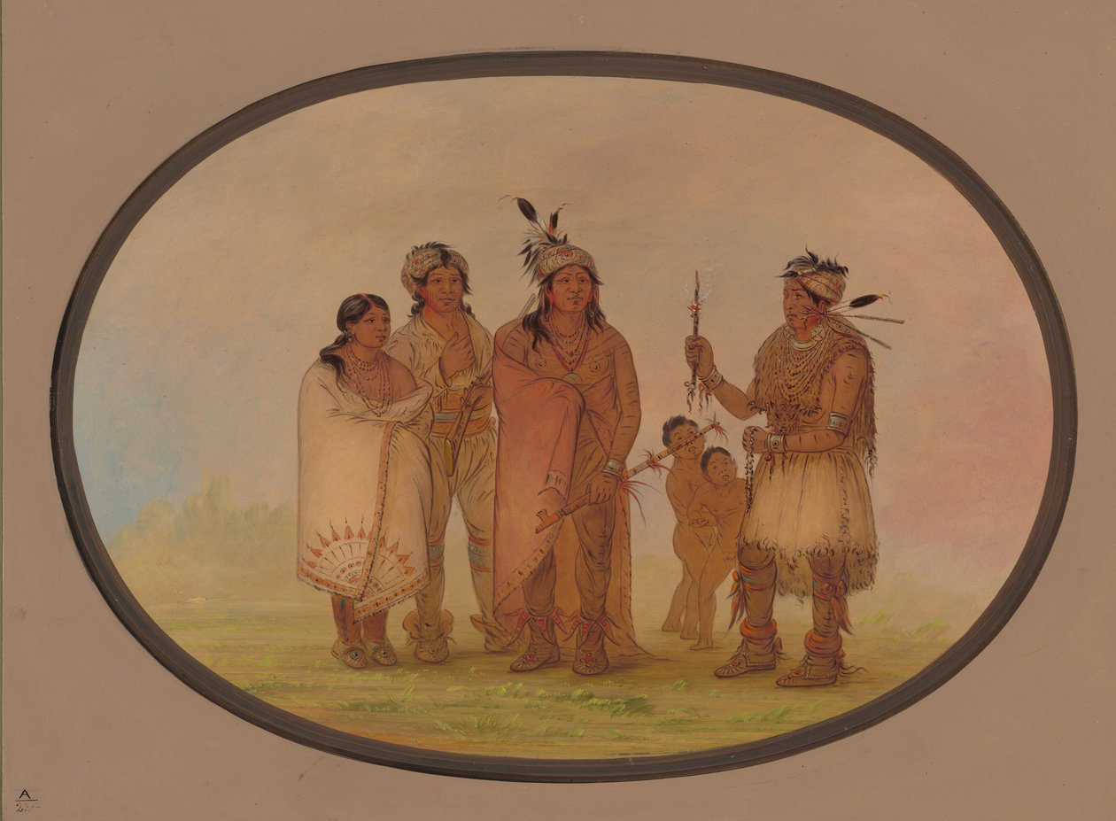 Indiens Shawano - George Catlin