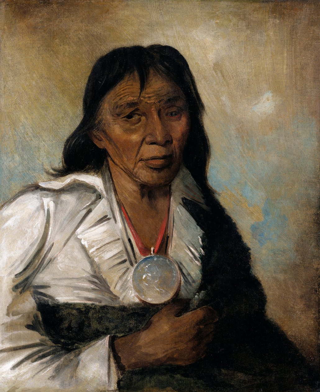 Shin-gós-se-moon, Big Sail, un chef - George Catlin