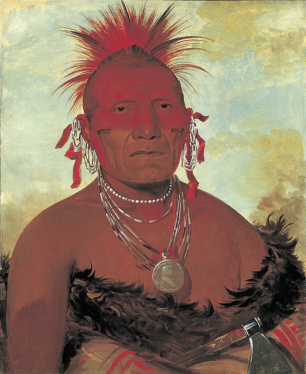 Shón-ka-ki-he-ga, Chef des Chevaux, Grand Chef Pawnee - George Catlin