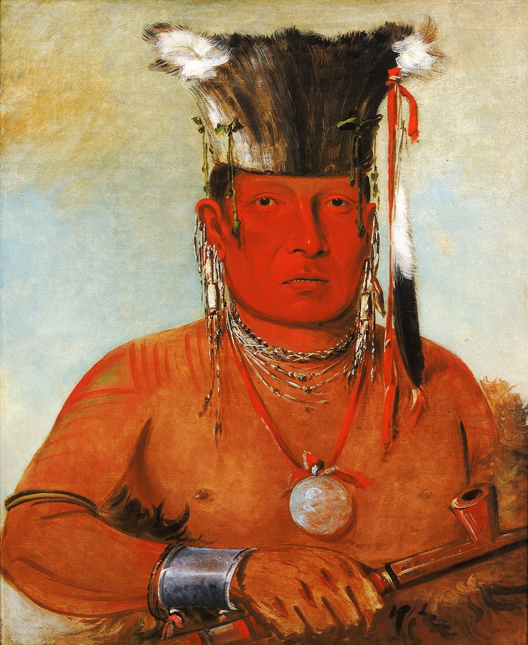 Sháw-da-mon-née, Le voilà, un brave, 1832 - George Catlin