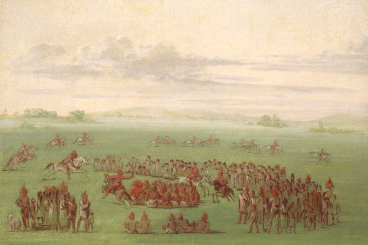 "Les chevaux fumants, une curieuse coutume des Sauks et des Renards - George Catlin