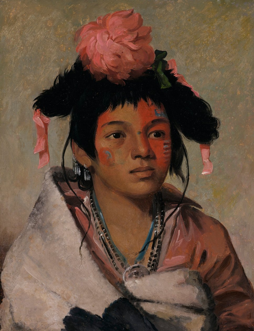 Tcha-káuk-o-ko-máugh, grand chef, un garçon - George Catlin