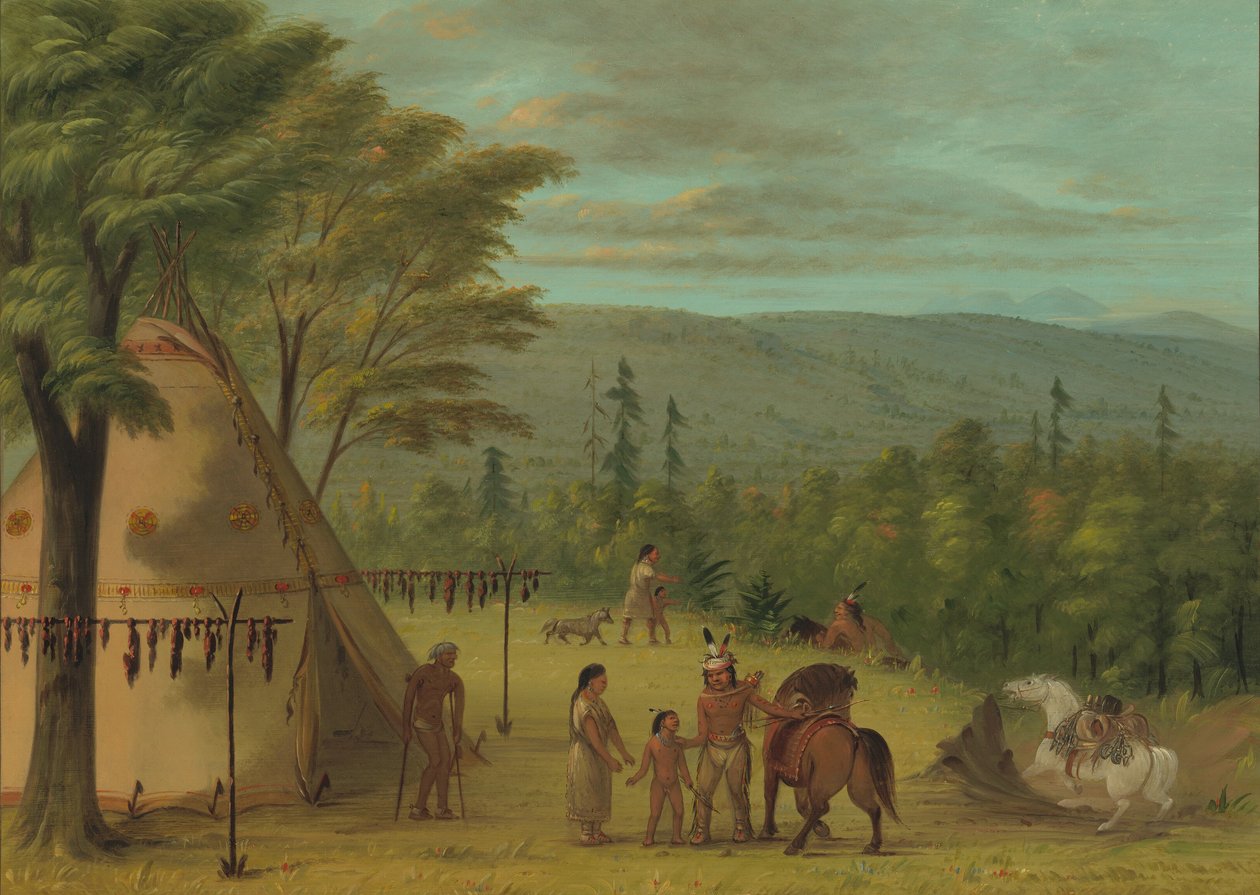 Les frères Cheyenne partant pour leur chasse d
