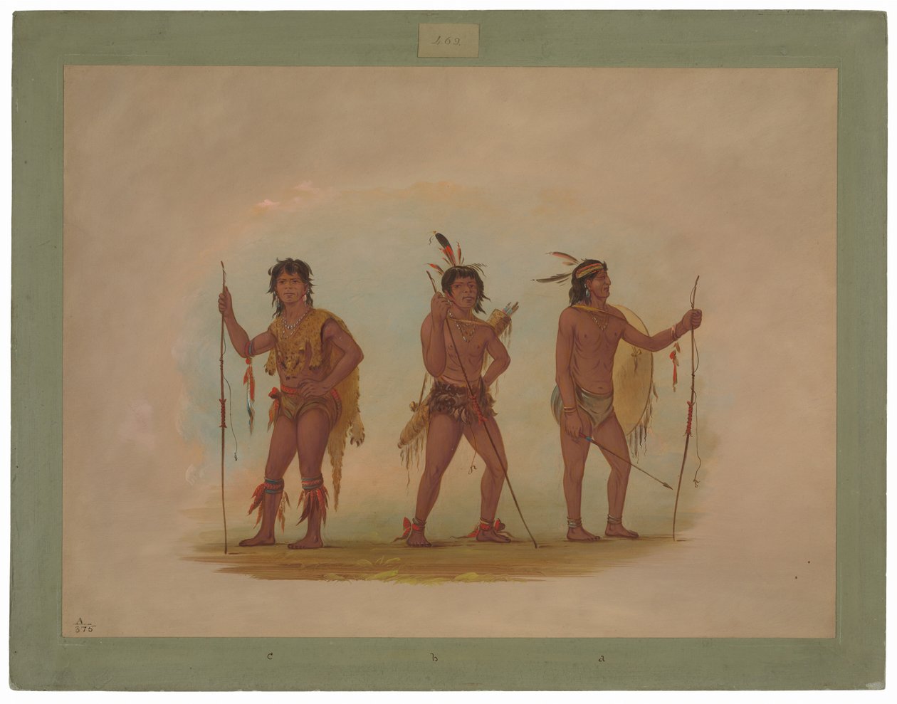 Trois hommes Chaymas - George Catlin