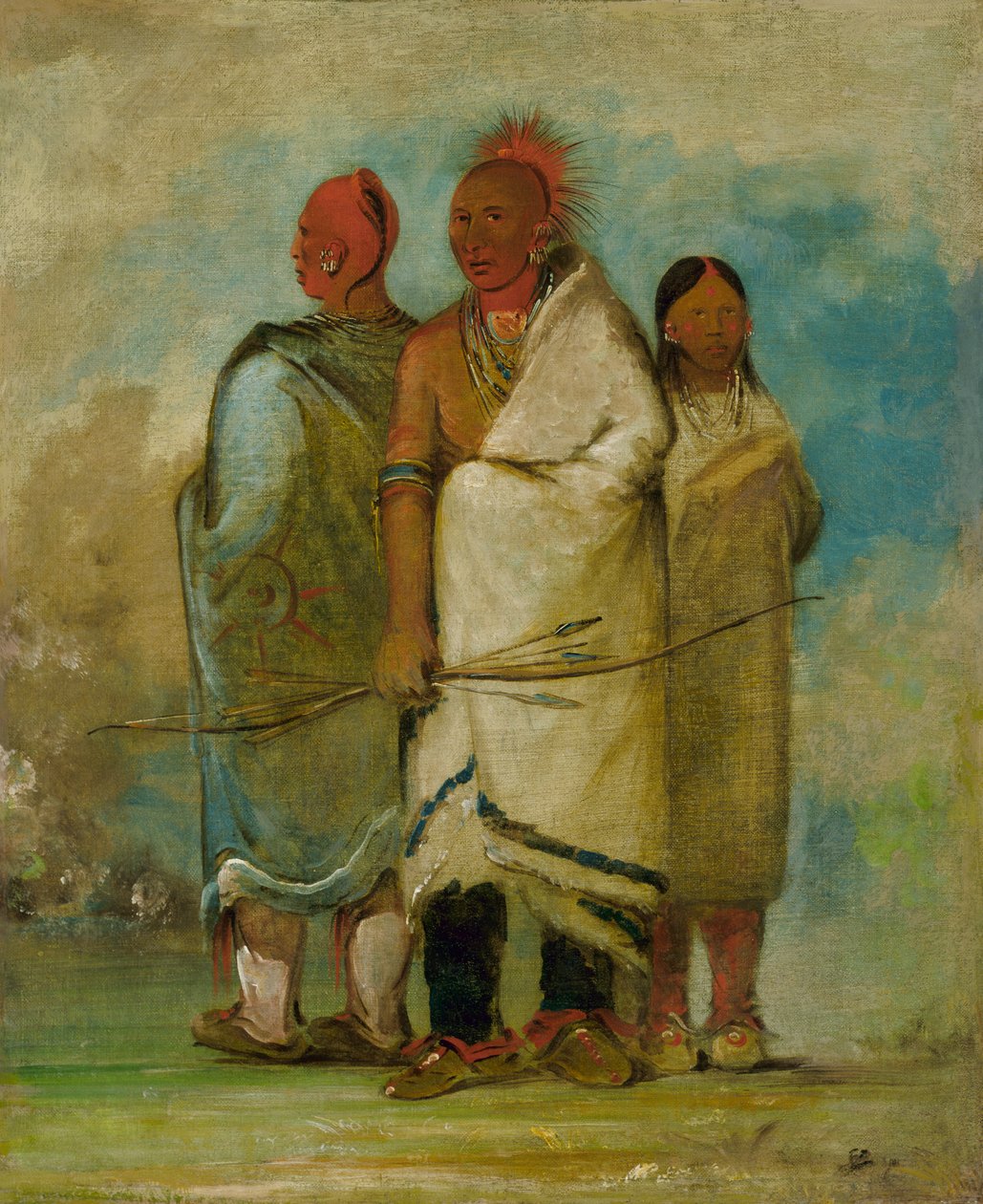 Trois Indiens Fox, 1837-1839 - George Catlin