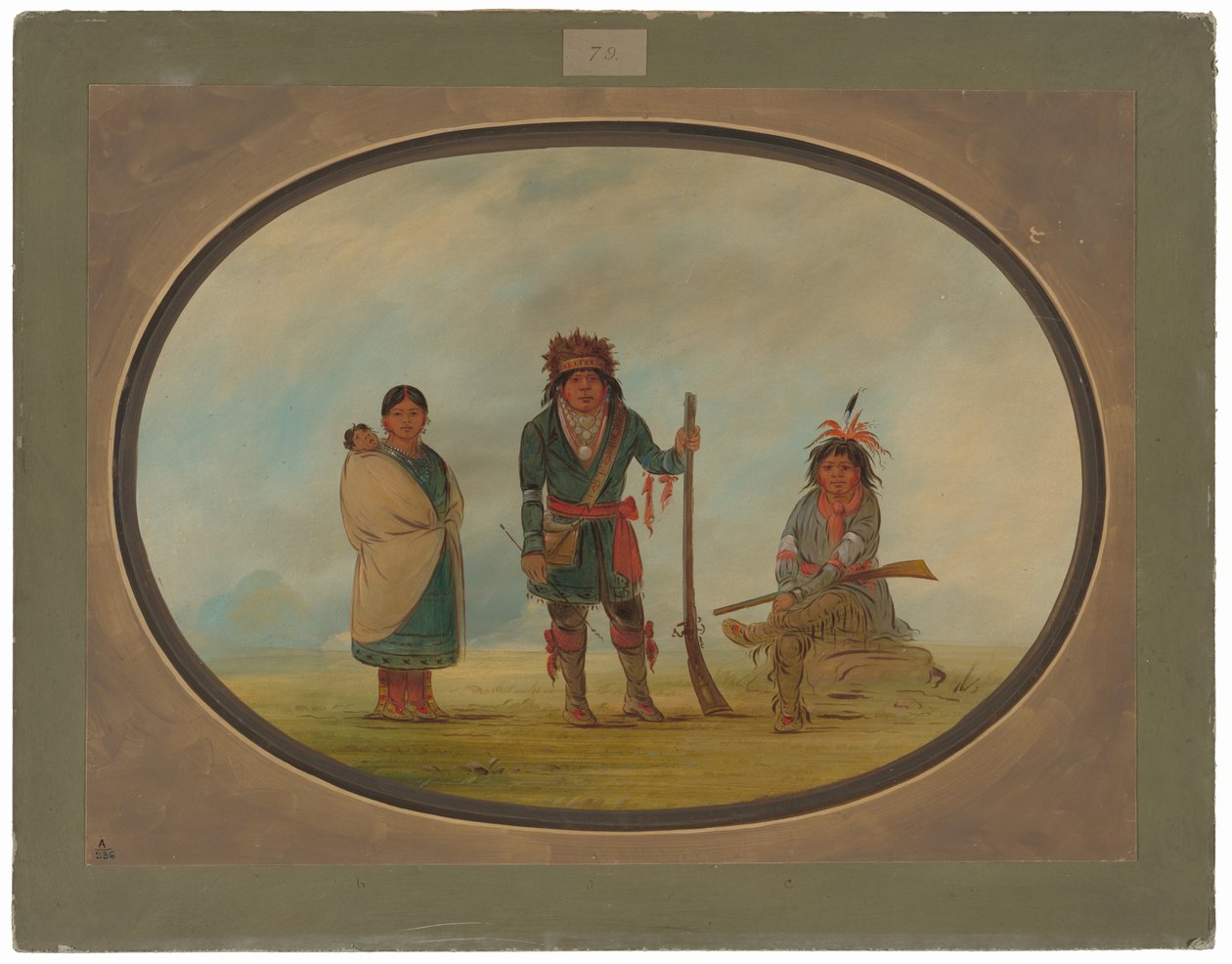 Trois Indiens Micmacs - George Catlin