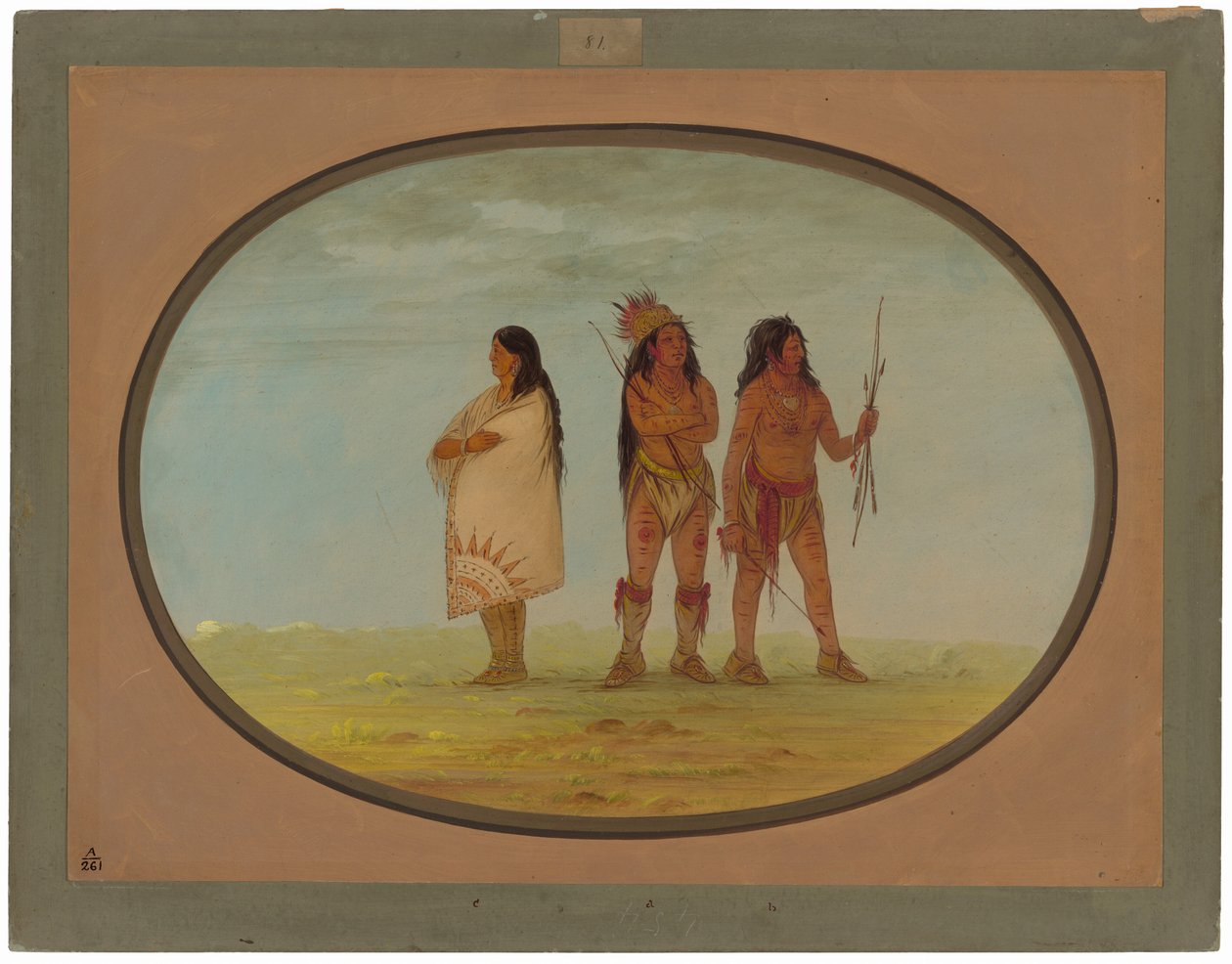 Trois Indiens Navajo - George Catlin