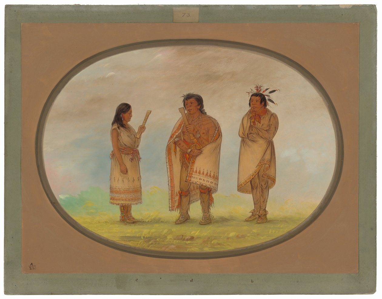 Trois Indiens Potowotomie - George Catlin