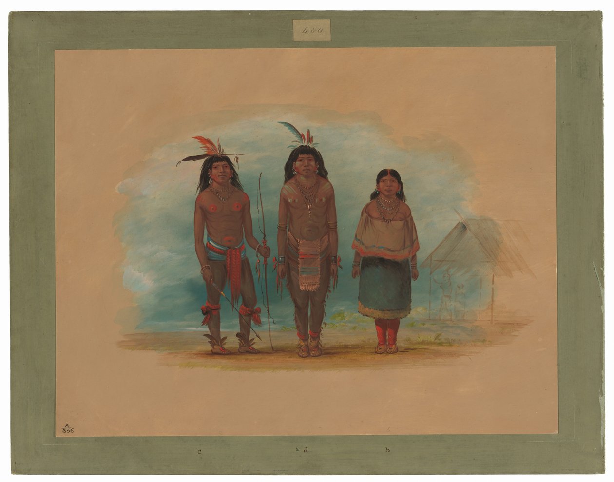 Trois Indiens Taruma - George Catlin