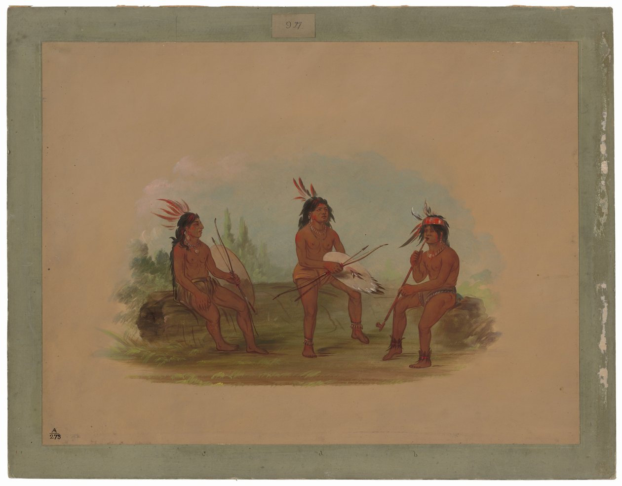 Trois jeunes Chinois - George Catlin