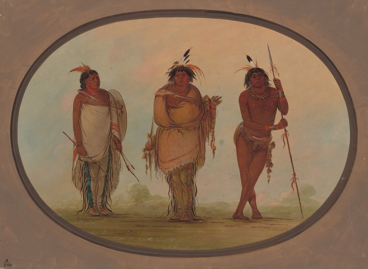 Trois Indiens Yumaya, 1855-1869 - George Catlin