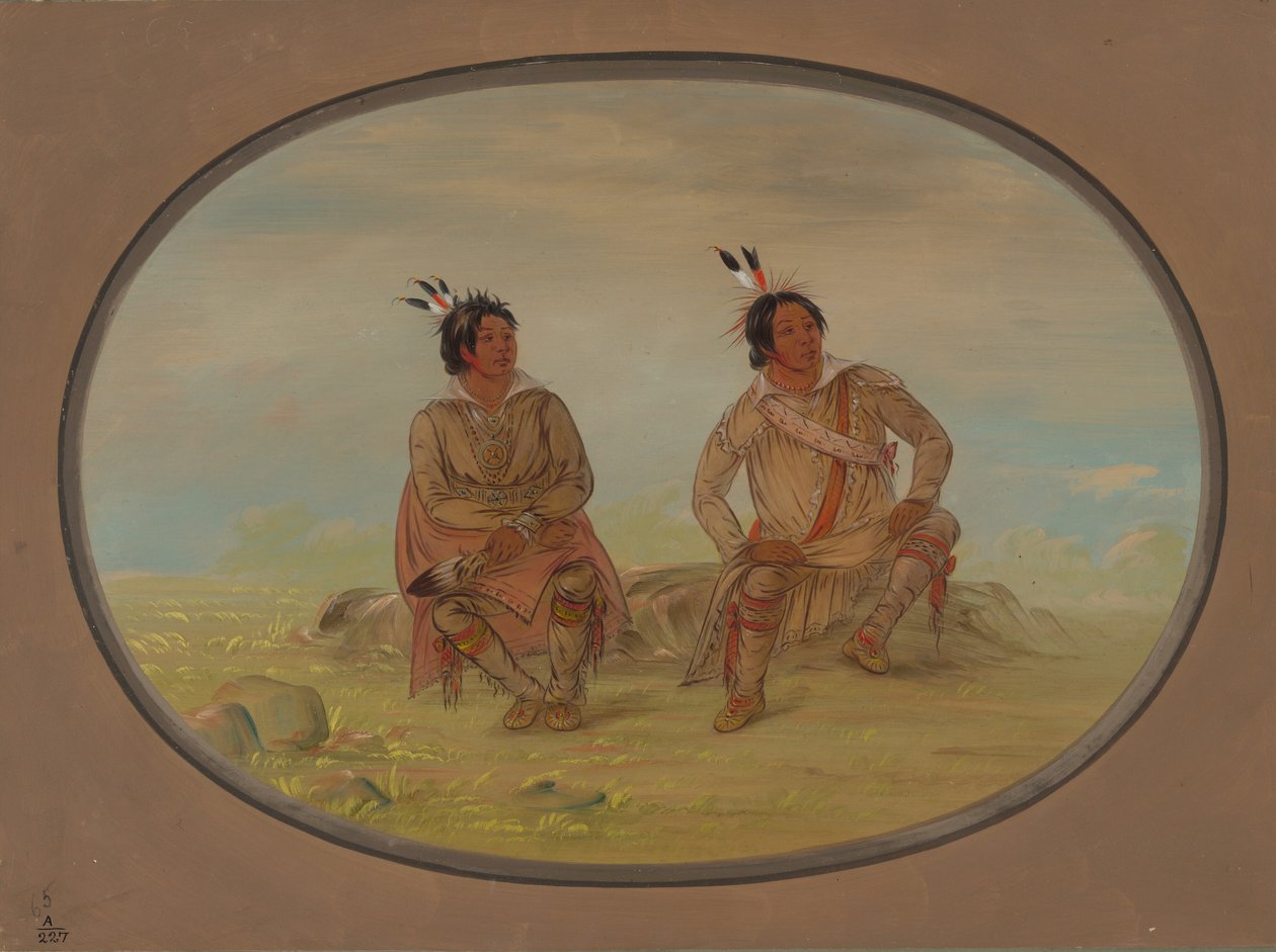 Deux Indiens Choctaw, 1861-1869 - George Catlin