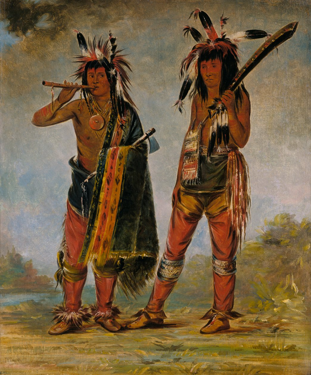 Deux jeunes hommes, 1835 ou 1836 - George Catlin