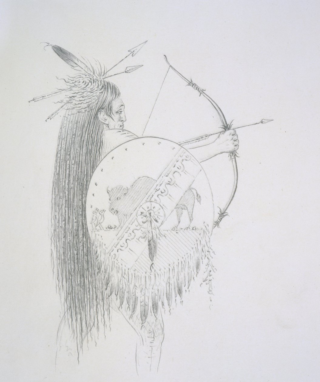 Un-ka-ka Ha-hon-she-kaw (Les longs ongles) 1852 - George Catlin