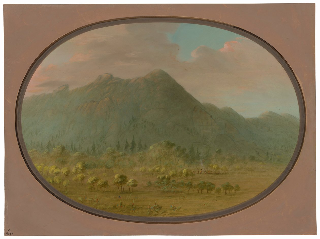 Vue dans les montagnes de cristal - George Catlin