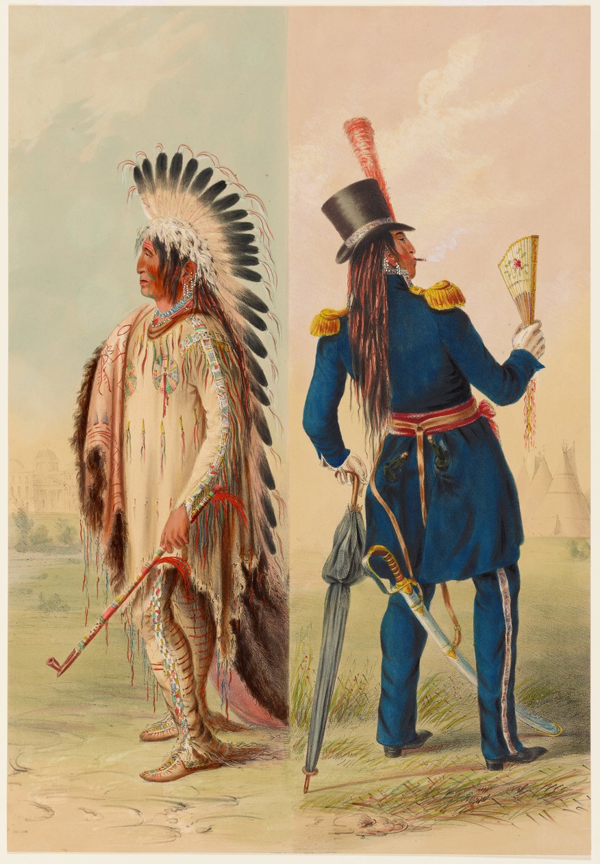Wi-Jun-Jon, chef assiniboine - George Catlin