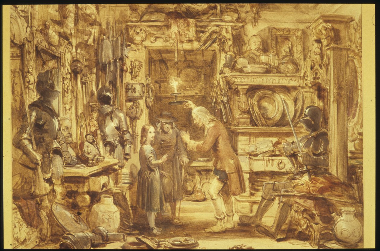 La vieille boutique de curiosités - La maison de la petite Nell - Intérieur de la vieille boutique de curiosités, 1840 - George Cattermole
