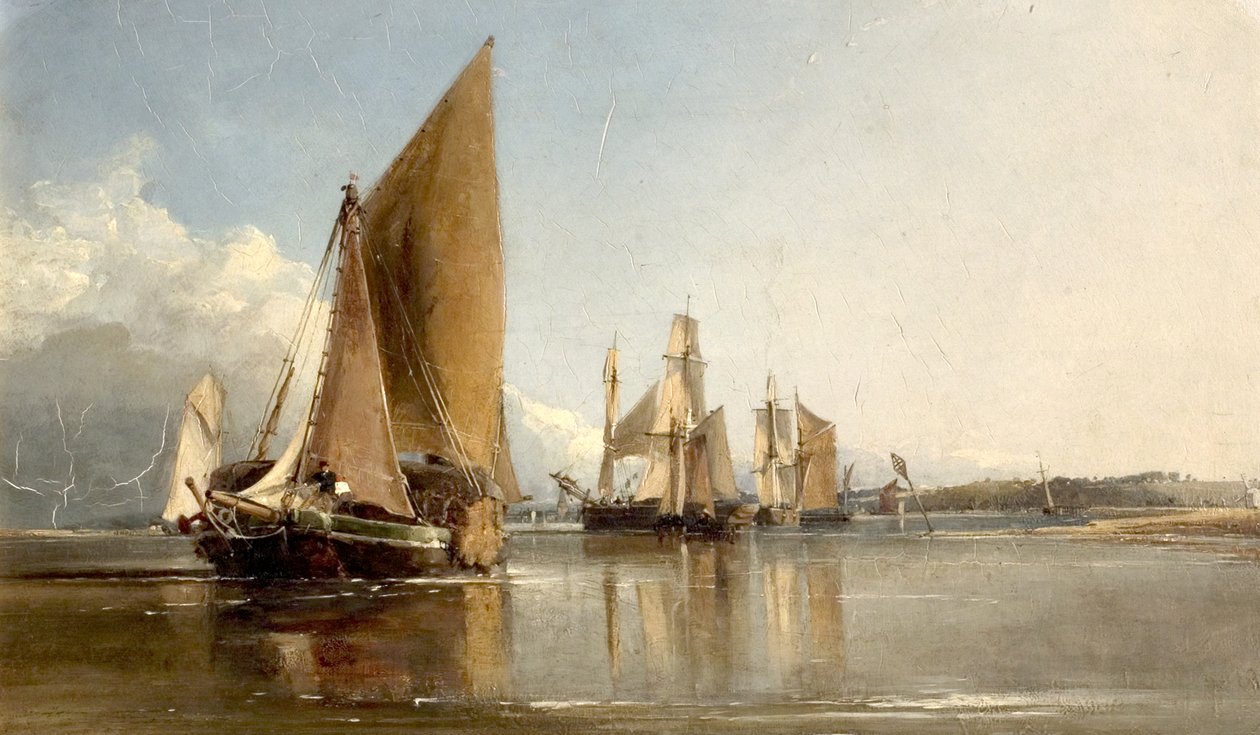 Bateaux Entrant dans la Medway - George Chambers
