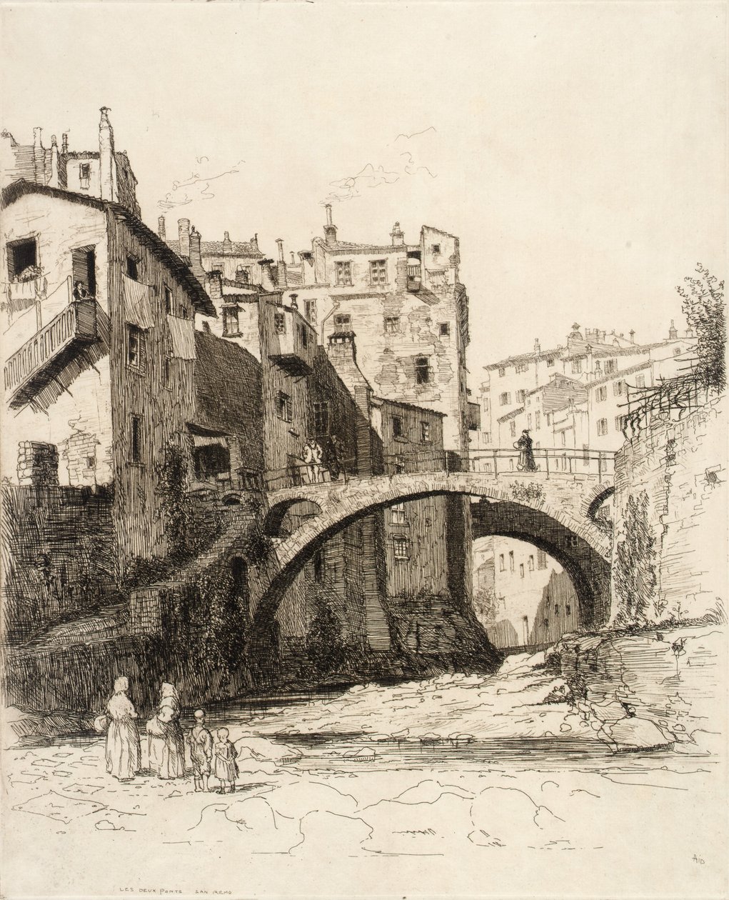 Les Deux Ponts, San Remo - George Charles Aid