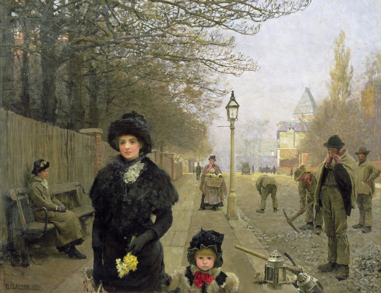 Un matin de printemps, Haverstock Hill, 1881 - George Clausen