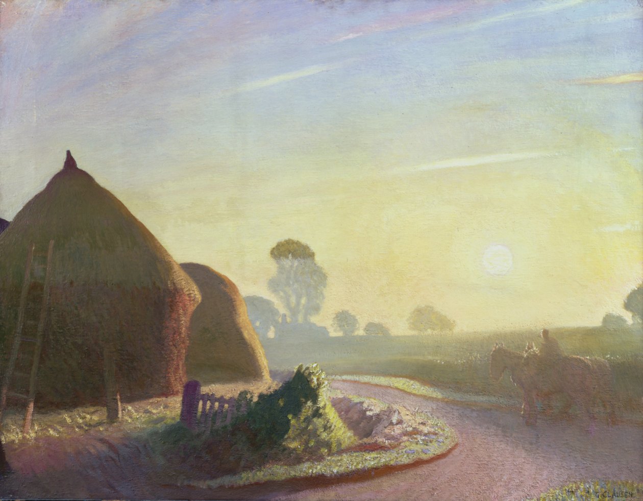Lever de soleil en septembre - George Clausen