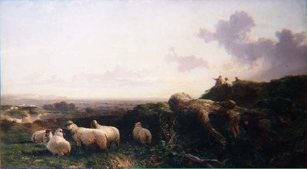 Soirée sur les South Downs - George Cole