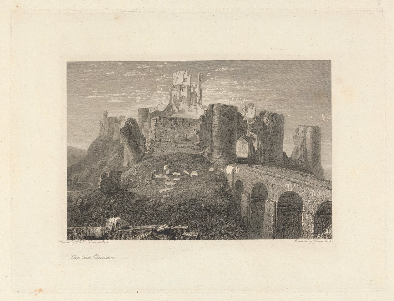 Château de Corfe, Dorsetshire - George Cooke
