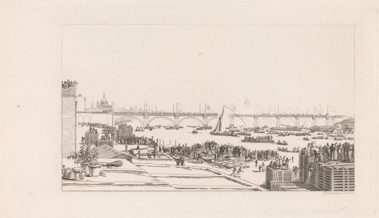 Ouverture du pont de Waterloo - George Cooke