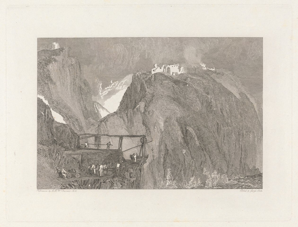 Château de Tintagel, Cornouailles - George Cooke