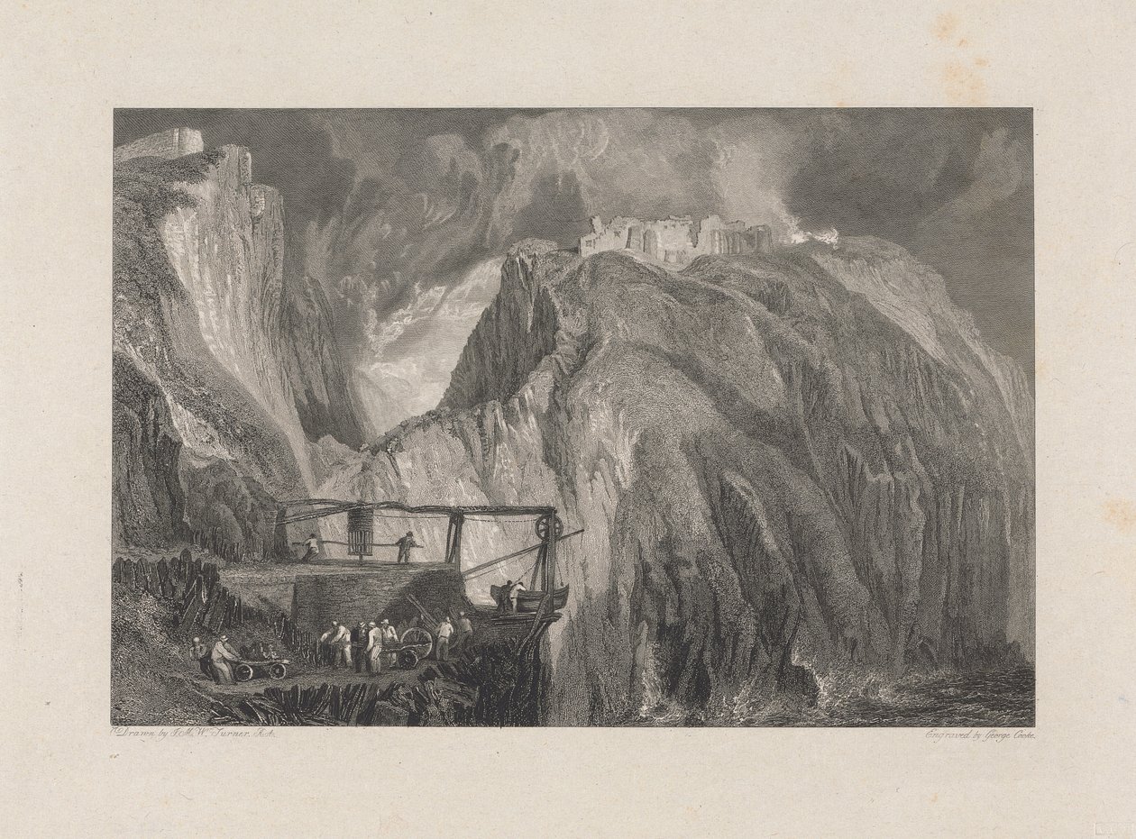 Château de Tintagel, Cornouailles - George Cooke
