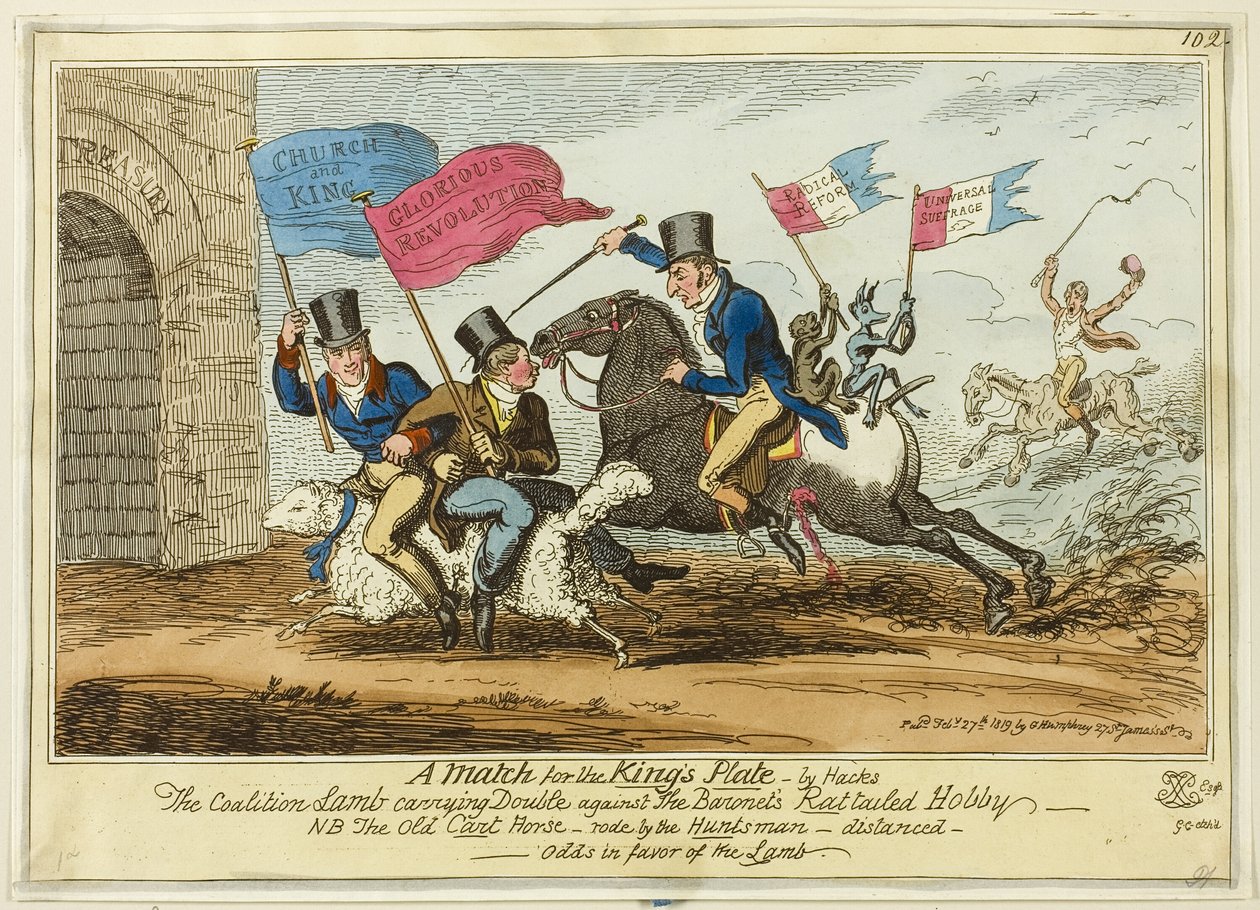 Un match pour les rois - par les hackers - George Cruikshank