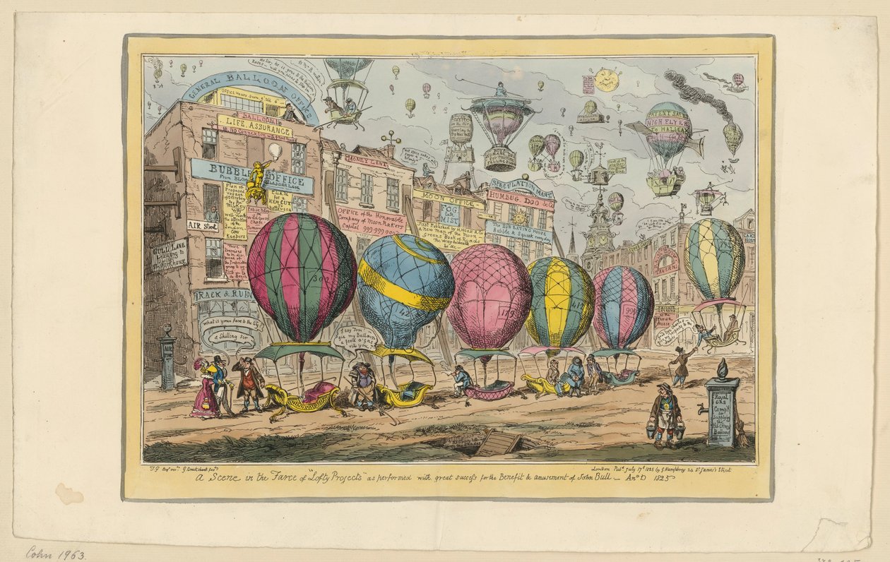 Une scène tirée de la farce « Lofty Projects », jouée avec un grand succès pour le bénéfice et le divertissement de John Bull - George Cruikshank