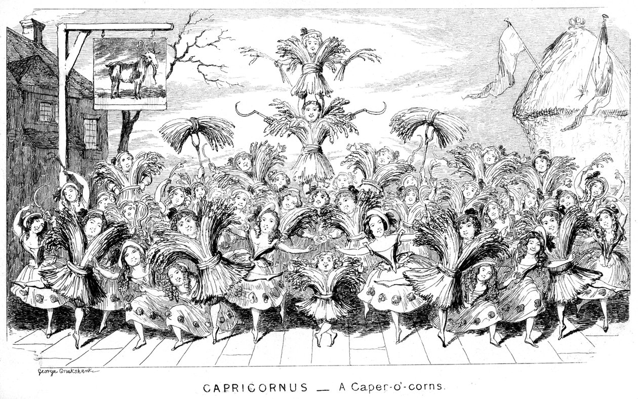 Capricornus - un Caper-o-corns, 19ème siècle - George Cruikshank