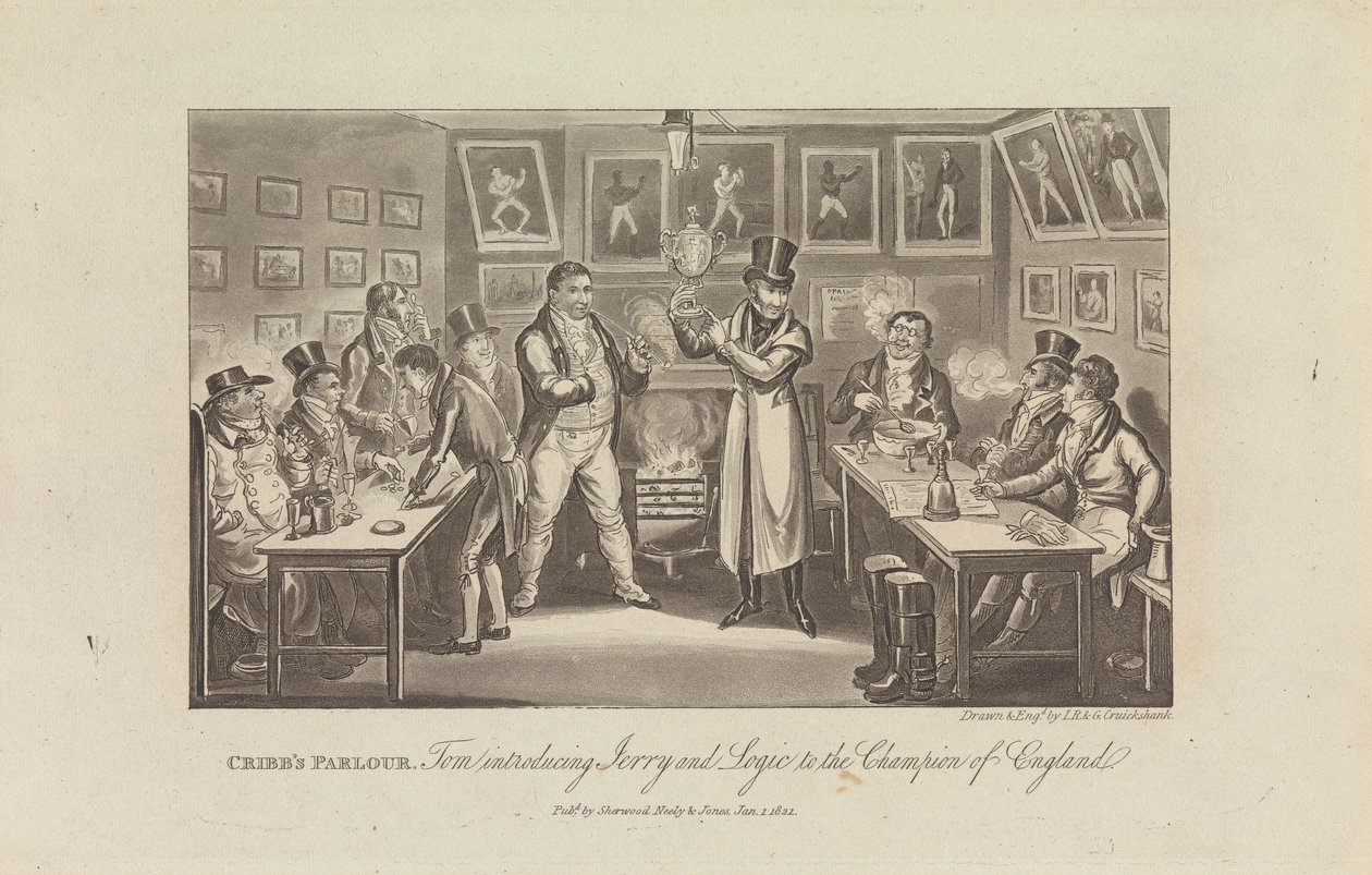 Le Salon de Cribb - George Cruikshank