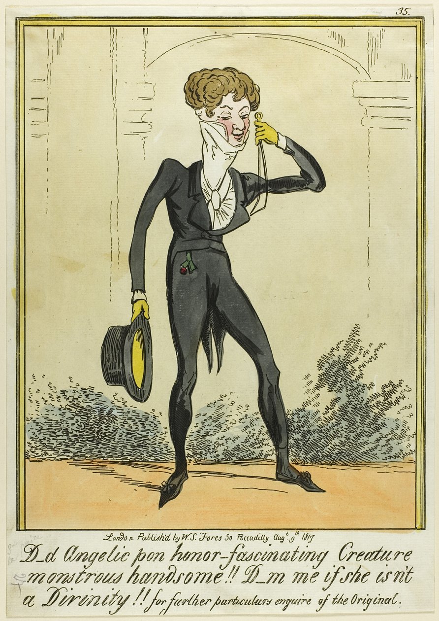 D_d Angelic pon honor-Fascinating Creature Monstrous Handsome !!! - George Cruikshank