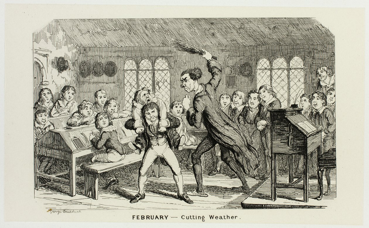 Février - Cutting Weather from George Cruikshank