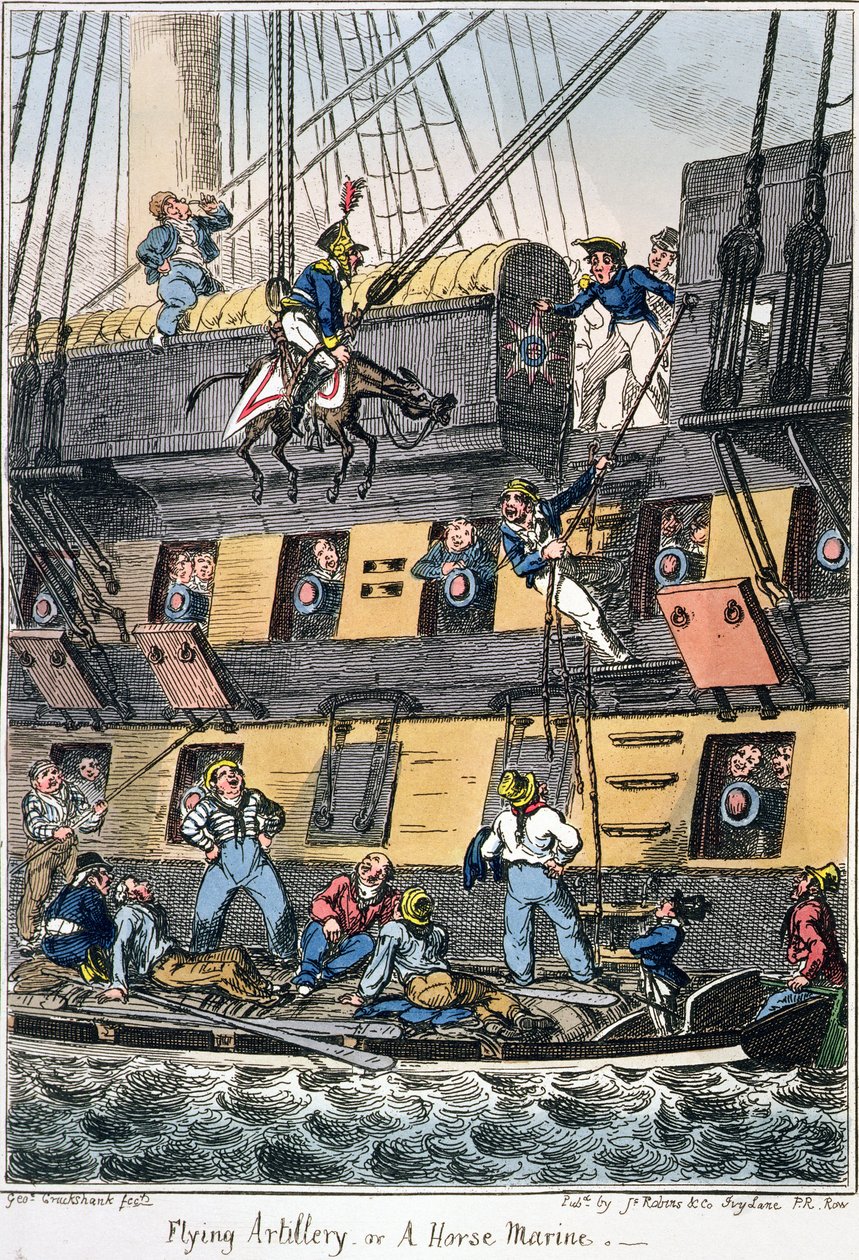 Artillerie volante ou un marin à cheval - George Cruikshank