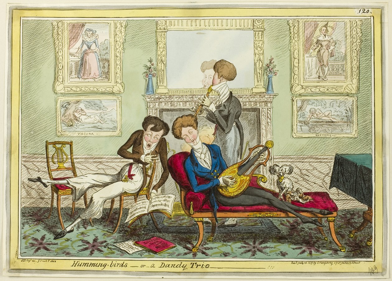 Humming Birds, ou un trio dandy - George Cruikshank