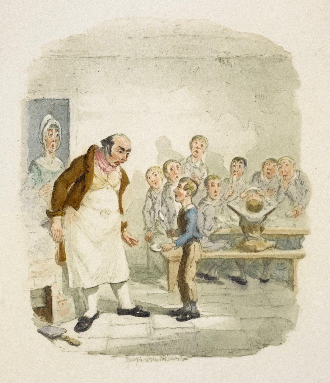 Illustration pour "Oliver Twist" - George Cruikshank