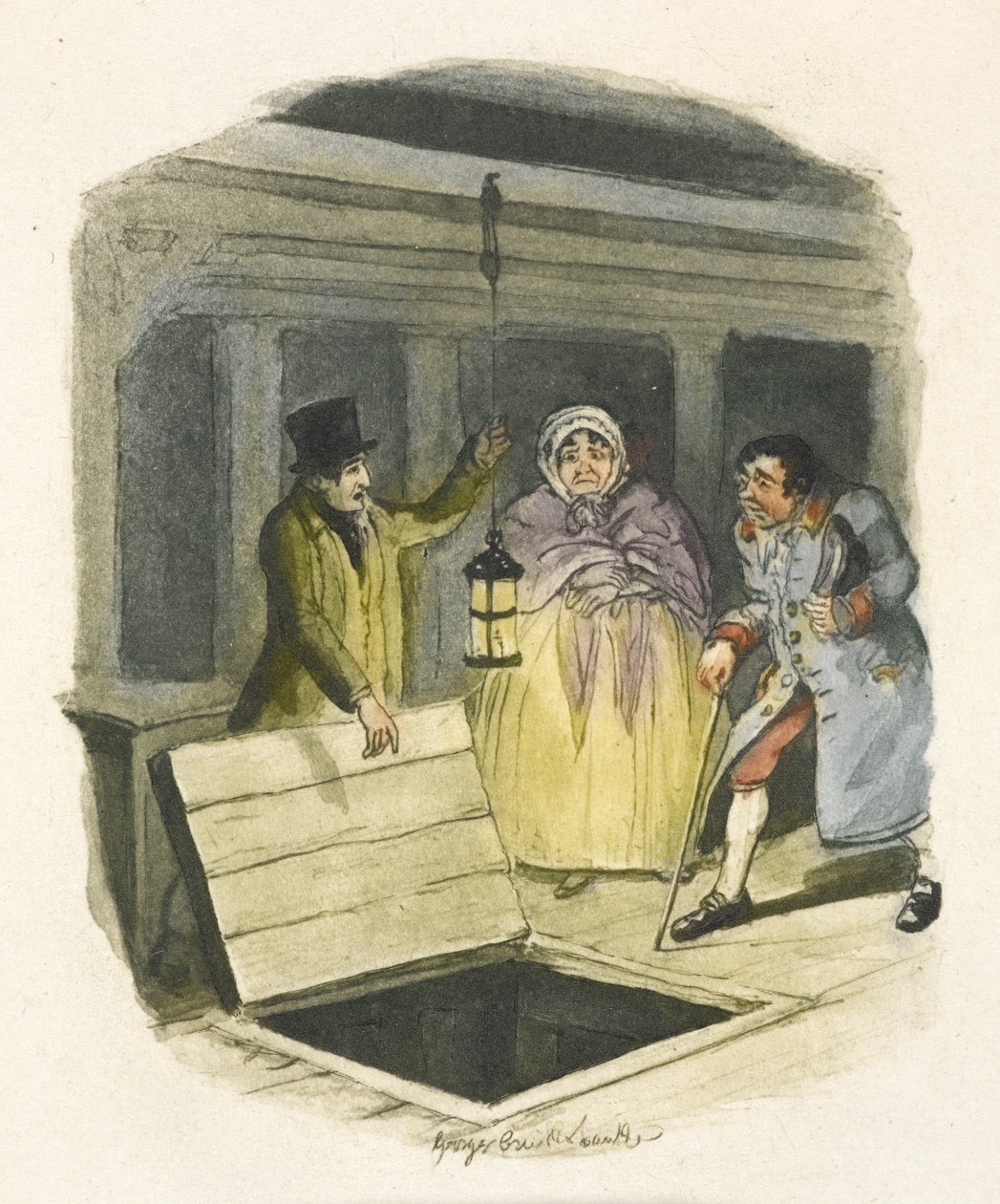 Illustration pour "Oliver Twist" - George Cruikshank