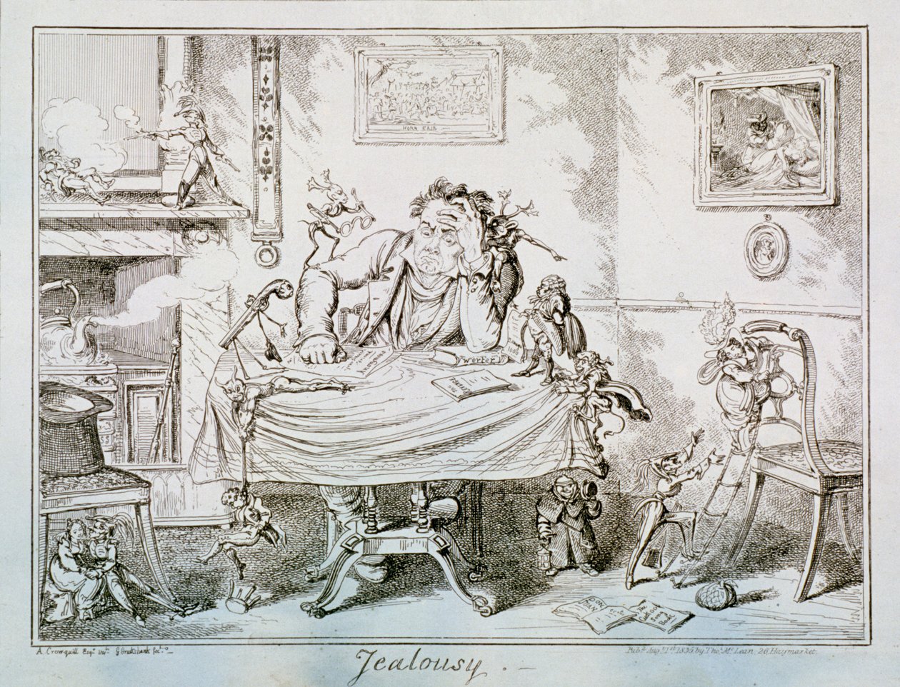 Jalousie, 1835 - George Cruikshank